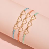 Hand-woven Bracelet New Accessories Heart-to-heart Couple Jewelry main image 3