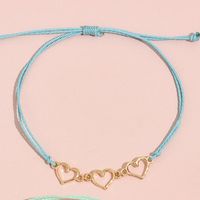 Hand-woven Bracelet New Accessories Heart-to-heart Couple Jewelry main image 5