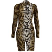 European And American Autumn New High-neck Pullover Long-sleeved Sexy Jumpsuit main image 6