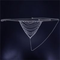 New Fashion Multi-layer Fringed Rhinestone Underwear Body Chain Wholesale sku image 1