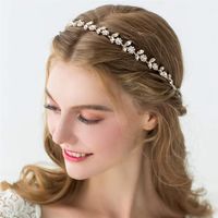 Mode Zirkon Braut Eingelegt Strass Stirnband Großhandel sku image 1