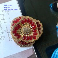 Fleurs Vintage En Forme De Pierres Précieuses Pliantes Rétro Perle Boucles D&#39;oreilles Broche En Gros sku image 14