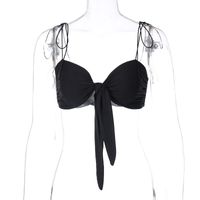 Fashion Women's Clothing New Spring Sexy V-neck Strap Tube Top Wholesale sku image 2