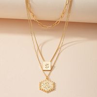 European And American English Alphabet Necklace Female Long Sweater Chain main image 3