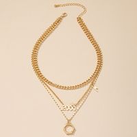 Multi-layered Year 2000 Crown Pendant Necklace Female Fashion Collarbone Chain main image 4