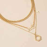 Multi-layered Year 2000 Crown Pendant Necklace Female Fashion Collarbone Chain main image 5