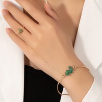 Einfaches Steinarmband Damen Nischen Design Ring Armband Schmuck main image 2