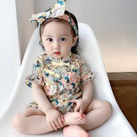 Cute Princess Fashion Chinese Style Newborn Baby Triangle Bag Romper main image 3