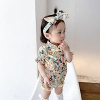 Cute Princess Fashion Chinese Style Newborn Baby Triangle Bag Romper main image 4
