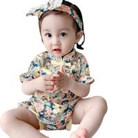 Cute Princess Fashion Chinese Style Newborn Baby Triangle Bag Romper main image 6