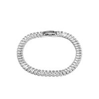 Bracelet Rectangulaire En Diamant Flash De Zirconium Incrusté De Cuivre De Mode Coréenne main image 6