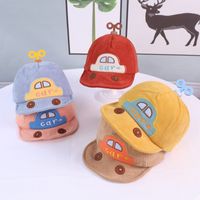 Sombrero De Bebé Para Niños Otoño Nueva Gorra De Béisbol Con Sombrilla De Coche De Dibujos Animados De Borde Suave main image 1