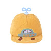 Children's Baby Hat Autumn New Soft Edge Cartoon Car Sunshade Baseball Cap main image 6