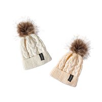 Black Knitted Hat Male Treasure Warm Twist Wool Hat Female Autumn And Winter main image 4