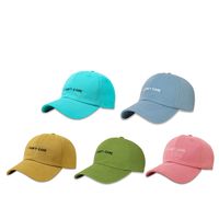 Fashion Wide-brimmed Baseball Cap Simple Embroidered Letters Peaked Cap main image 3