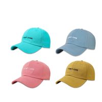 Fashion Wide-brimmed Baseball Cap Simple Embroidered Letters Peaked Cap main image 4