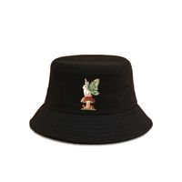 Cute Mushroom Rabbit Pattern Fisherman Wide-brimmed Sunshade Hat main image 2