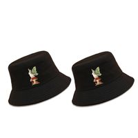 Cute Mushroom Rabbit Pattern Fisherman Wide-brimmed Sunshade Hat main image 3