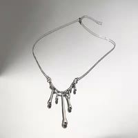 Exaggerated Necklace Female Korean Lava Copper Collarbone Chain Female sku image 1