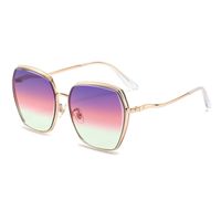 Fashion Big Frame Fine Leg Gradient Lens Women Sunglasses Wholesale sku image 3