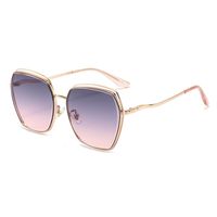 Fashion Big Frame Fine Leg Gradient Lens Women Sunglasses Wholesale sku image 5