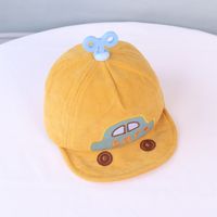 Children's Baby Hat Autumn New Soft Edge Cartoon Car Sunshade Baseball Cap sku image 4