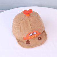 Children's Baby Hat Autumn New Soft Edge Cartoon Car Sunshade Baseball Cap sku image 6