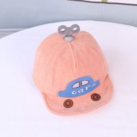 Children's Baby Hat Autumn New Soft Edge Cartoon Car Sunshade Baseball Cap sku image 7
