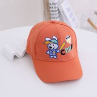 Cartoon Children Spring And Autumn Rabbit Embroidery Baseball Hat Wholesale sku image 2