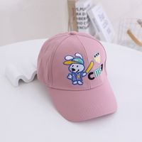 Cartoon Children Spring And Autumn Rabbit Embroidery Baseball Hat Wholesale sku image 3