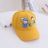 Cartoon Children Spring And Autumn Rabbit Embroidery Baseball Hat Wholesale sku image 5