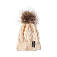 Black Knitted Hat Male Treasure Warm Twist Wool Hat Female Autumn And Winter sku image 2