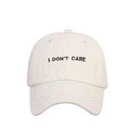 Fashion Wide-brimmed Baseball Cap Simple Embroidered Letters Peaked Cap sku image 12