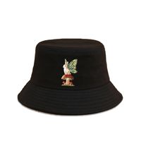 Adorable Chapeau Ombrelle À Larges Bords Avec Un Motif De Lapin Champignon Et De Pêcheur sku image 1
