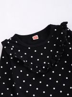 Kid Sports Leisure Polka Dot Sweaters And Trousers Suits main image 5