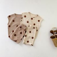 Children's Sleeveless Suit Cute Printed Cotton Baby Two-piece main image 5