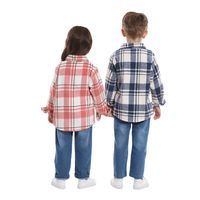 New Plaid Long-sleeved Cotton Jacket Lapel Fleece Single-breasted Cardigan Wholesale main image 3