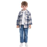 New Plaid Long-sleeved Cotton Jacket Lapel Fleece Single-breasted Cardigan Wholesale main image 5