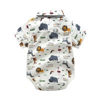 Summer Printing Boys Short-sleeved Hip Romper Overalls Suit main image 5