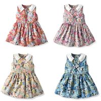 European And American Children's Skirt Summer Girls Cute Sleeveless Dress Wholesale main image 1