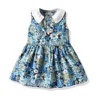 European And American Children's Skirt Summer Girls Cute Sleeveless Dress Wholesale main image 3