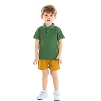 Sommerkragenhemd Kurzarm T-shirt Shorts Anzug Kleidung main image 1