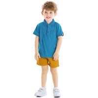 Summer Collar Shirt Short-sleeved T-shirt Shorts Suit Clothing main image 6