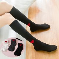 Calf Socks Female Red Heart New Year Stockings Knee-length Stockings Wholesale main image 1