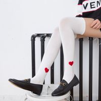 Calf Socks Female Red Heart New Year Stockings Knee-length Stockings Wholesale main image 3