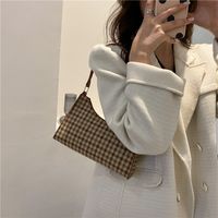 Bag Women's New Fashion Single-shoulder Handbag Personality Casual Simple Plaid Small Square Bag main image 5