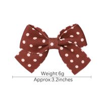 Fashion Polka Dots Bow Hairpin Cute Floral Duckbill Clip Hair Accessories main image 3