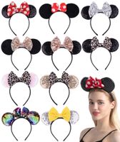 European And American Children's Sequin Headband Polka Dot Bow Round Headband Cute Headband main image 1