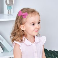 Fashion Children's Hairpin Retro Bow Hairpin Simple Hair Accessories Wholesale main image 4
