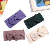 Fashion Knitted Fabric Headband Baby Super Soft Bow Headband Children's Hair Accessories main image 4
